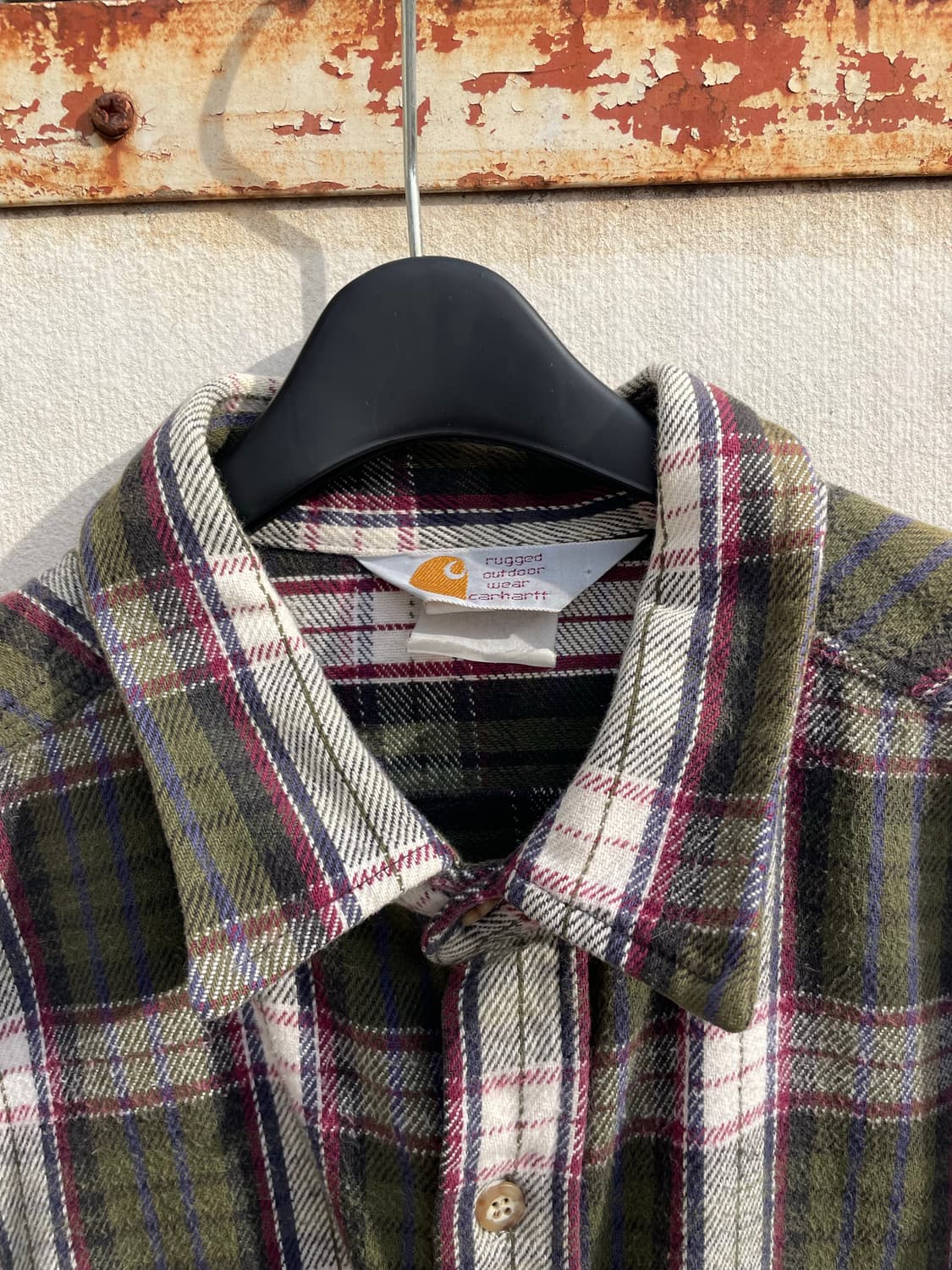 90s 칼하트 헤비웨이트 플란넬 셔츠 상품이미지2