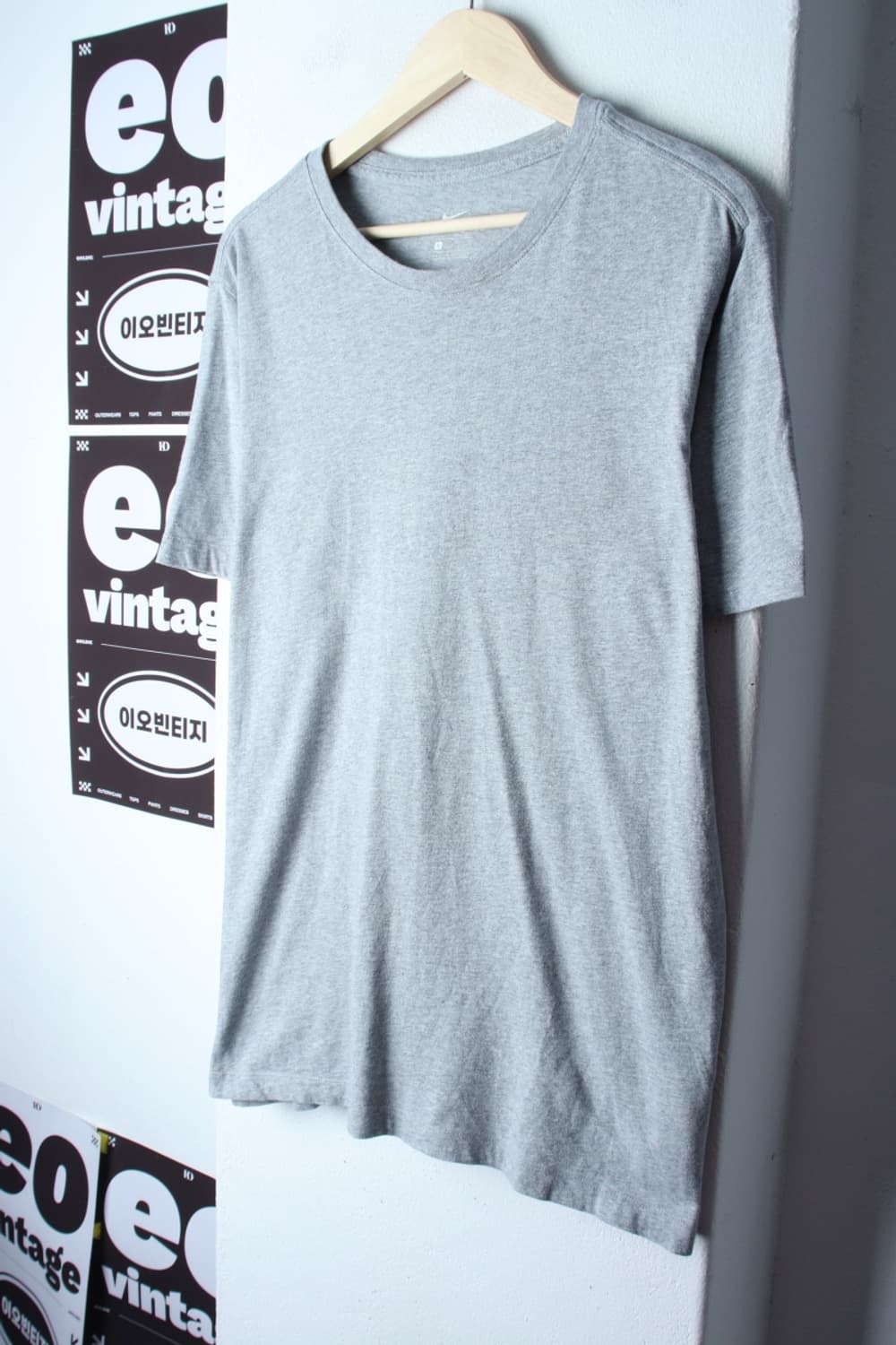 (L-XL) 나이키 반팔 티셔츠 그레이 무지 기본-H3H33684 상품이미지1