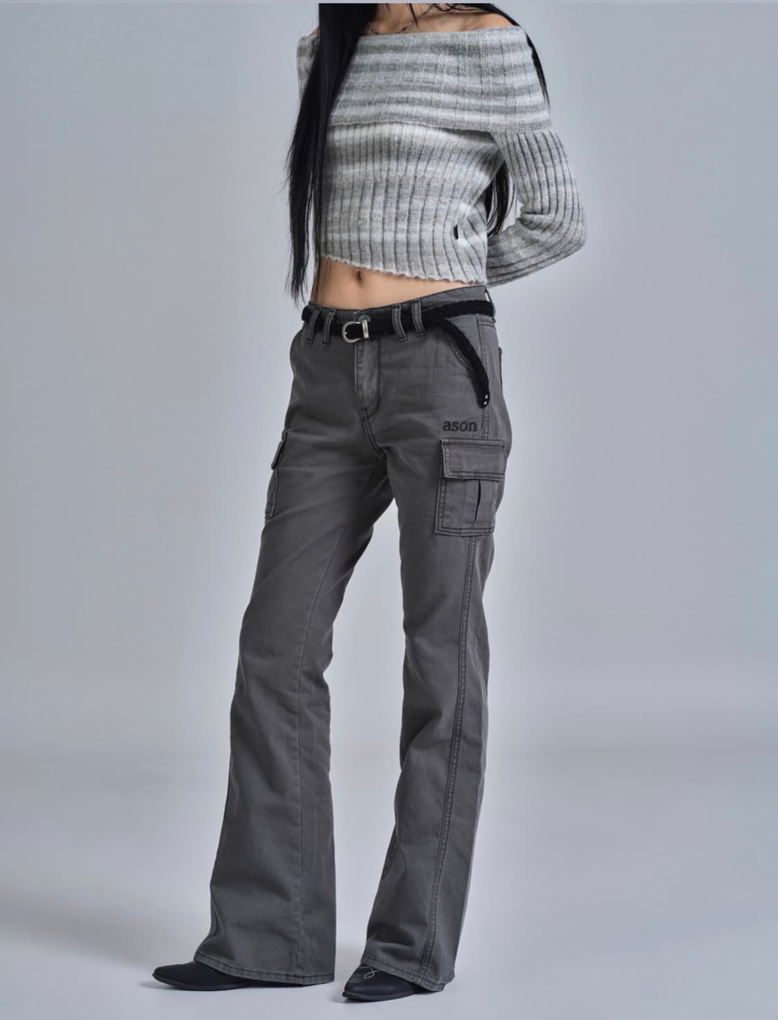 애즈온 MINUTES CARGO PANTS 차콜 M 상품이미지1