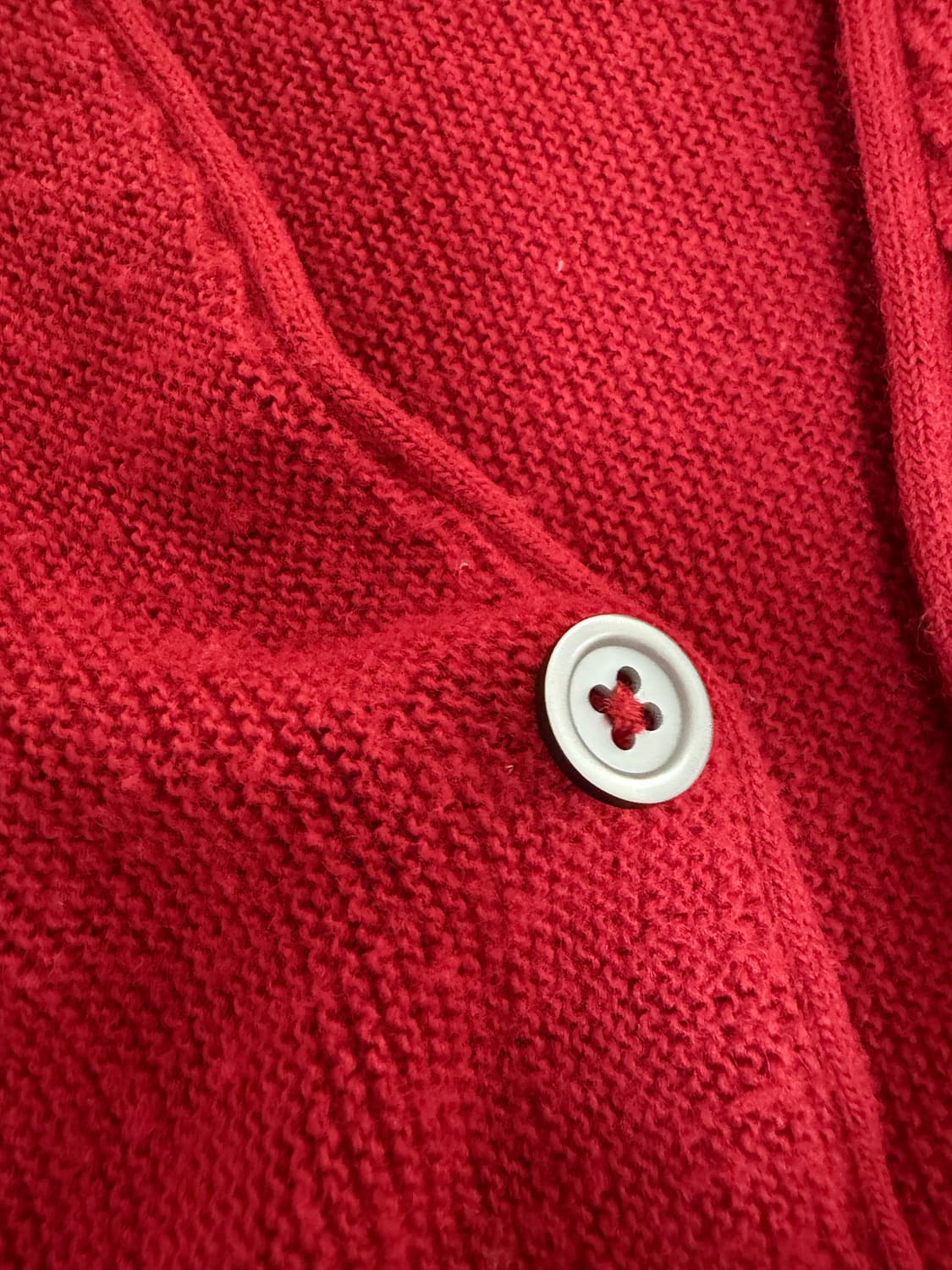 90s IZOD 레드 브이넥 니트 가디건 상품이미지6