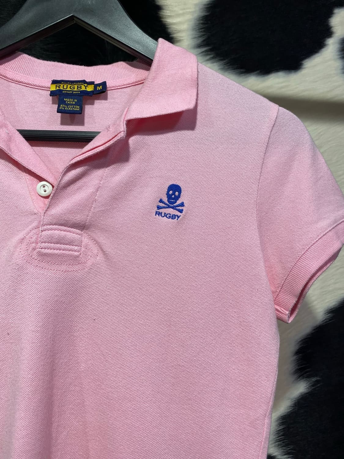 Ralph Lauren Rugby 스컬 로고 자수 슬림핏 반팔 티셔츠 상품이미지3