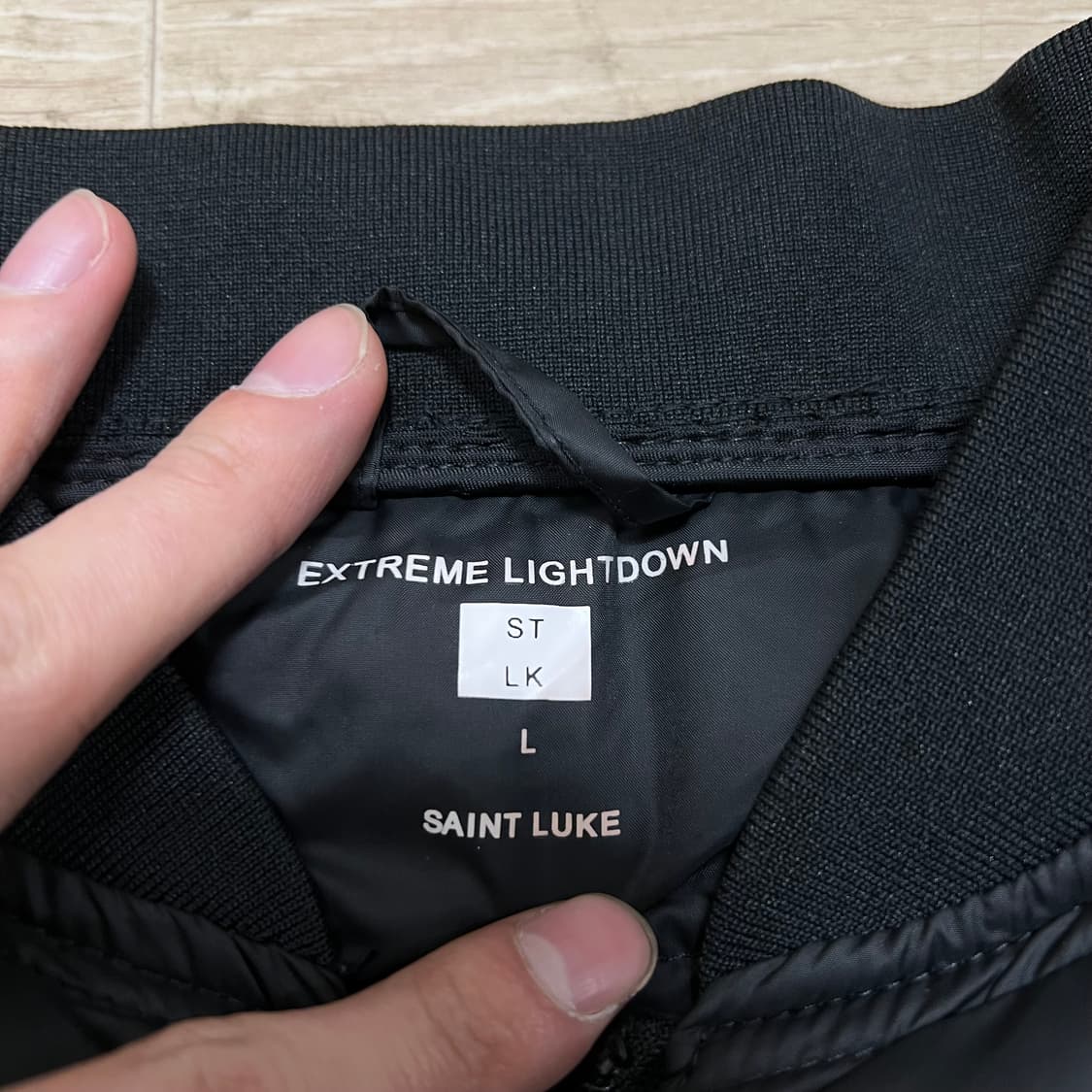 세인트루크 골프웨어 보머 경량패딩 점퍼 [블랙] L/100 상품이미지4