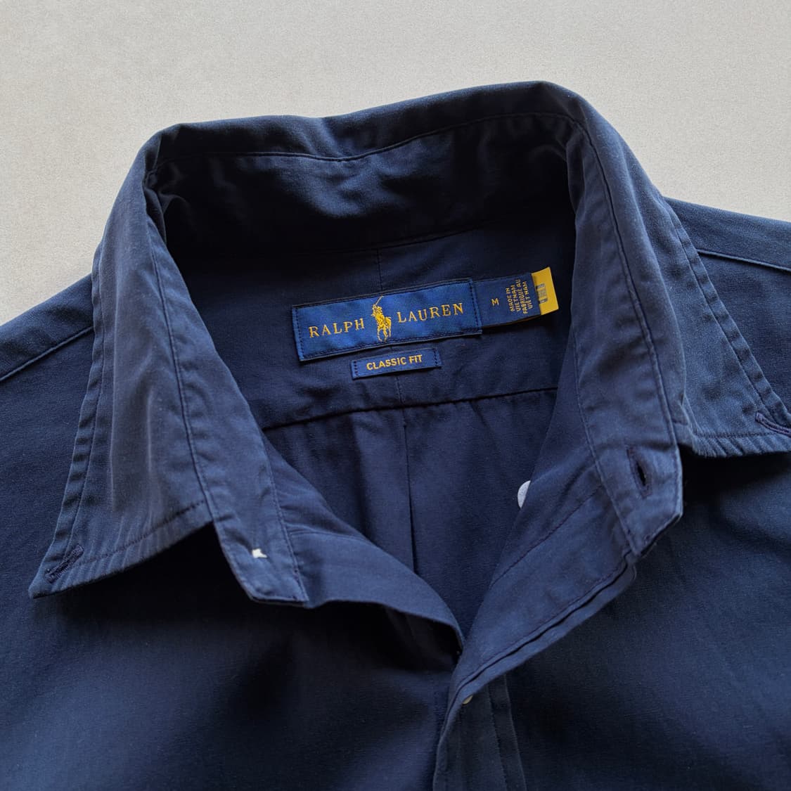 [M]폴로 랄프로렌 큐알정품 클래식핏 포플린 네이비 셔츠 상품이미지9