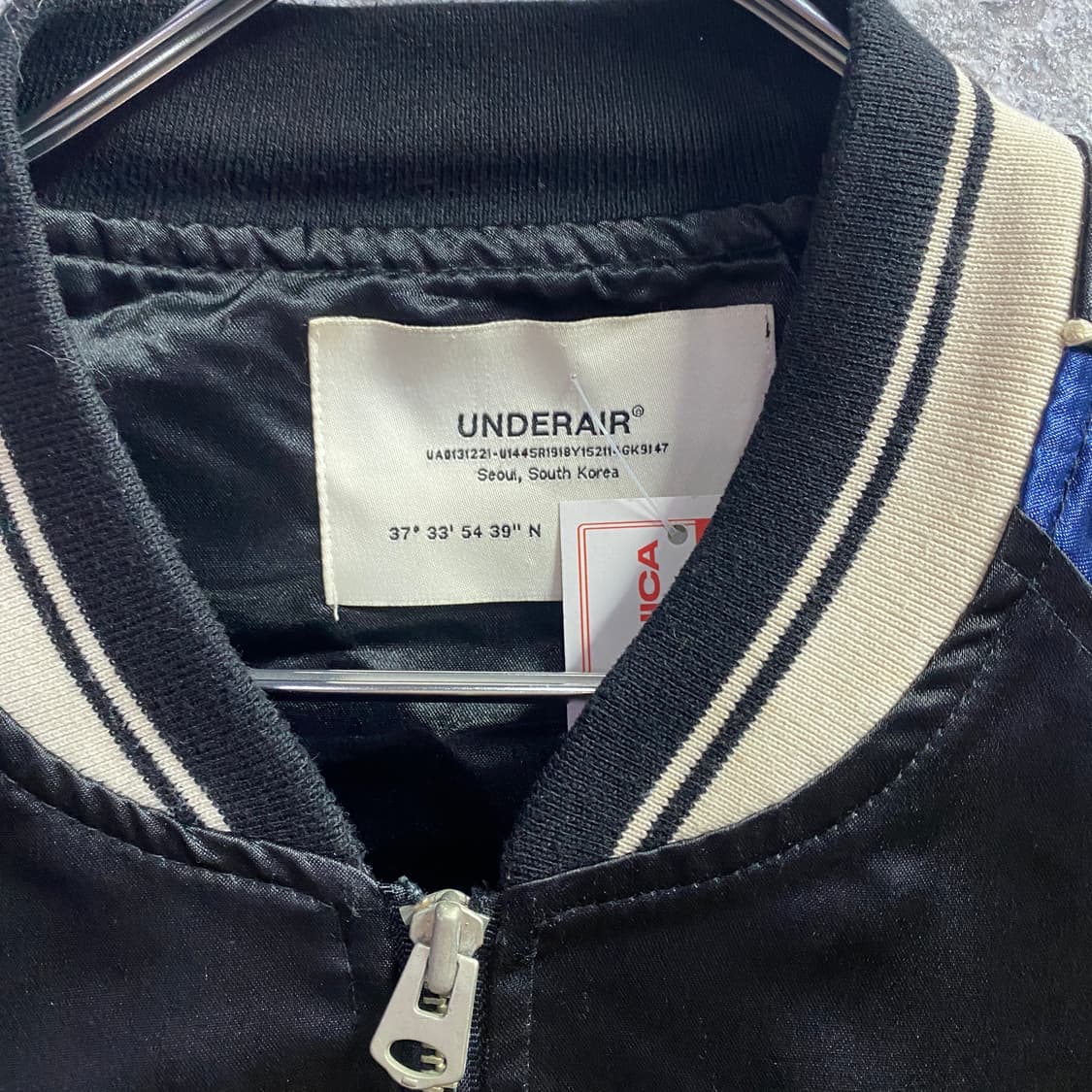 언더에어 풀 자수 배색 스카잔 B3193 상품이미지4