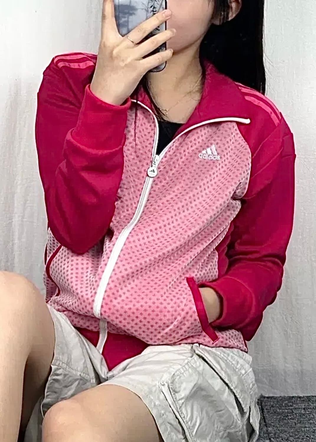 아디다스 일본판 핑크 져지 저지 트랙탑 집업 올드스쿨 희귀판 파이어버드 상품이미지3