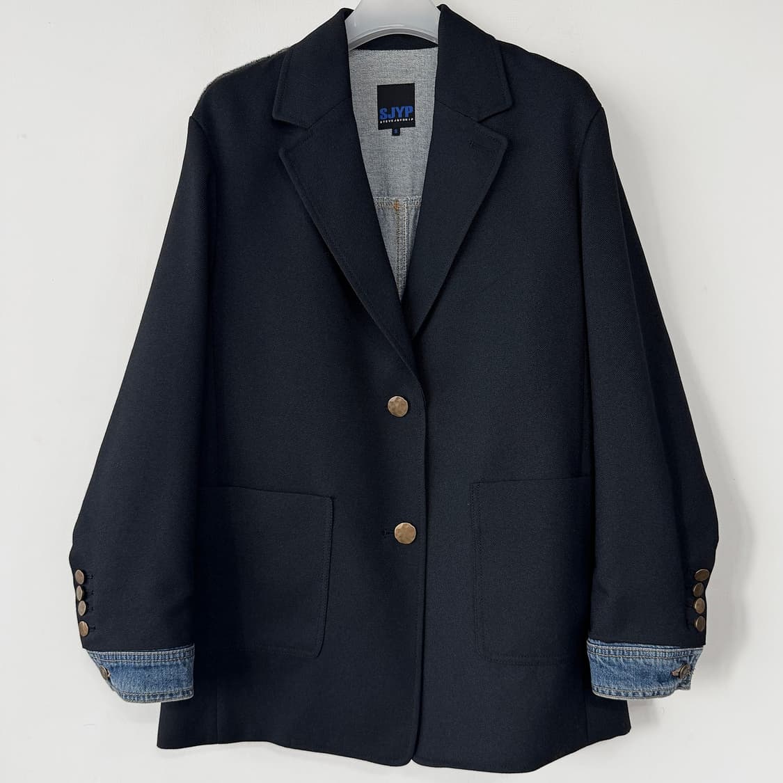 SJYP 오버핏 백데님 자켓 상품이미지2
