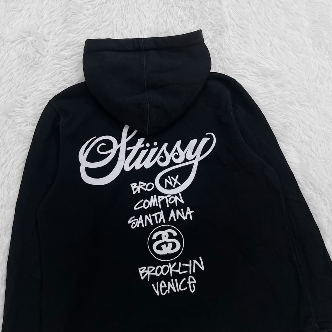 스투시 Stussy 월드투어 후드티 블랙 상품이미지4