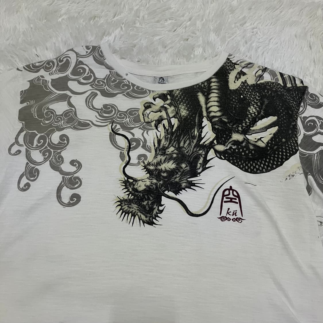 빈티지 오리엔탈 드래곤 반팔 o-893 y2k 스트릿 모리 갸루 일본빈티 상품이미지8