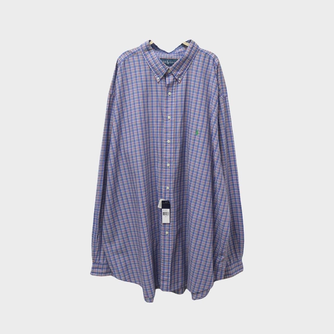 [미사용품] 폴로 랄프로렌 체크 카라 셔츠 66112 상품이미지1