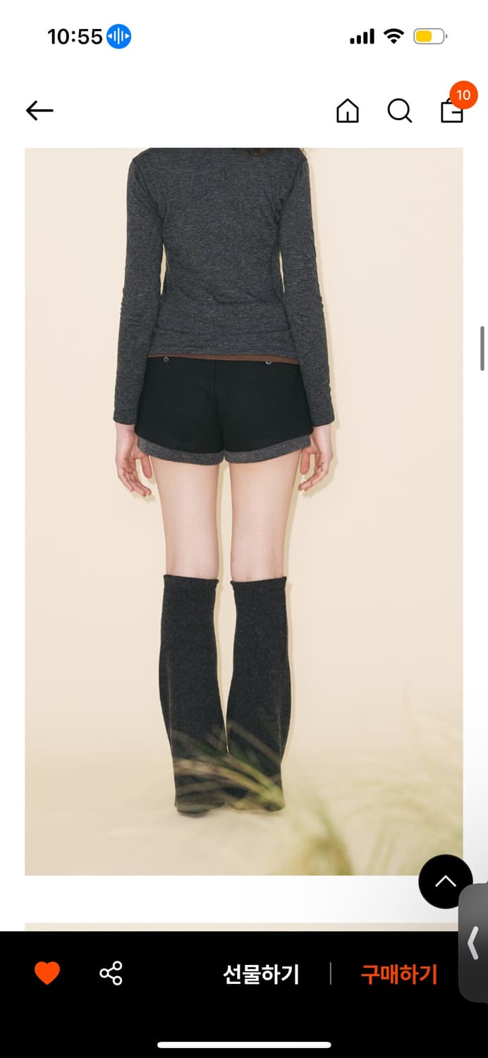 유우프 울 리브드 숏 팬츠 M 상품이미지2