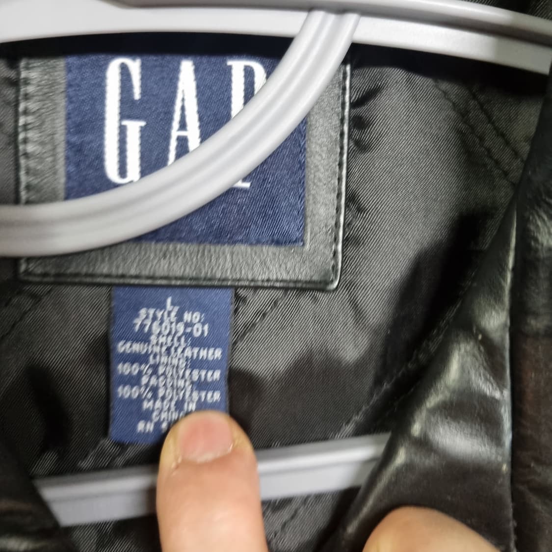 올드갭 레더 블랙자켓 L 상품이미지3