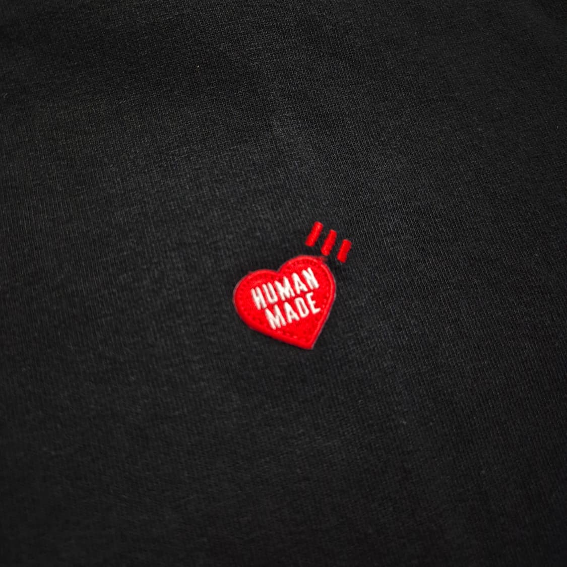 휴먼 메이드 하트 로고 티셔츠 블랙 화이트 상품이미지8