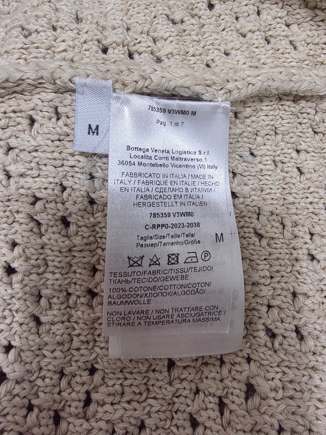 보테가베네타 니트 반팔 티셔츠 국내매장판 상품이미지4