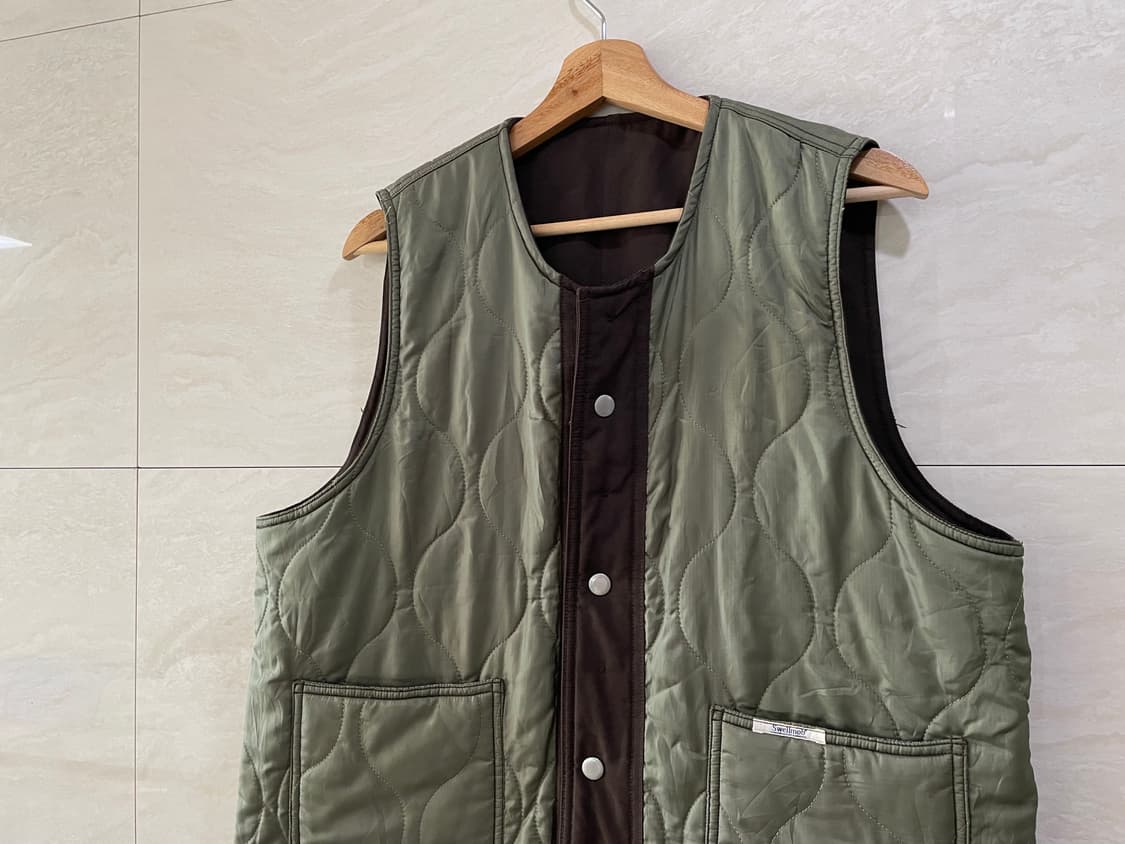 Swellmob / 아메카지 퀼팅 베스트, 남성조끼 상품이미지2