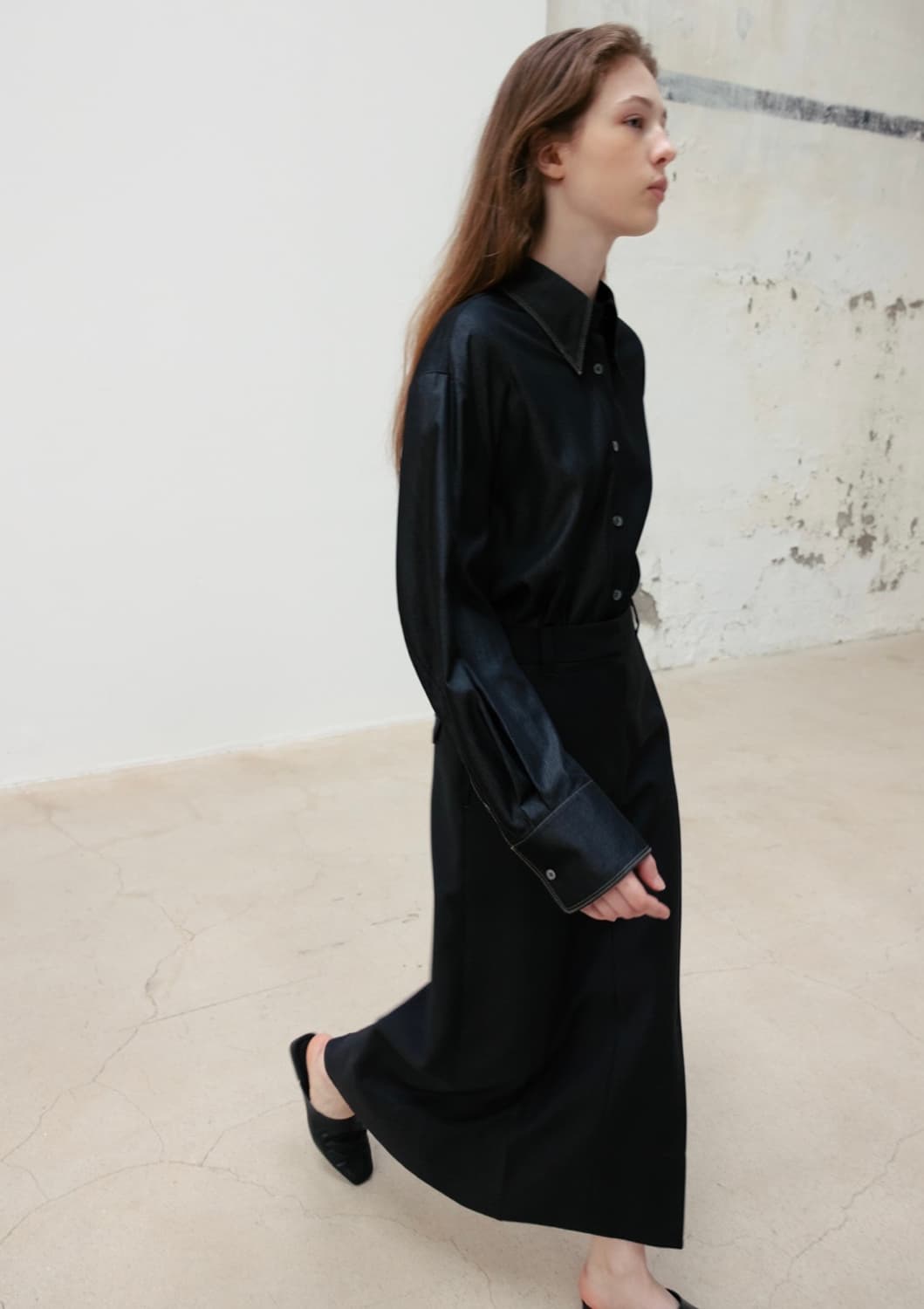 Rrace stitct shirt 트위스트 스티치 셔츠 상품이미지3