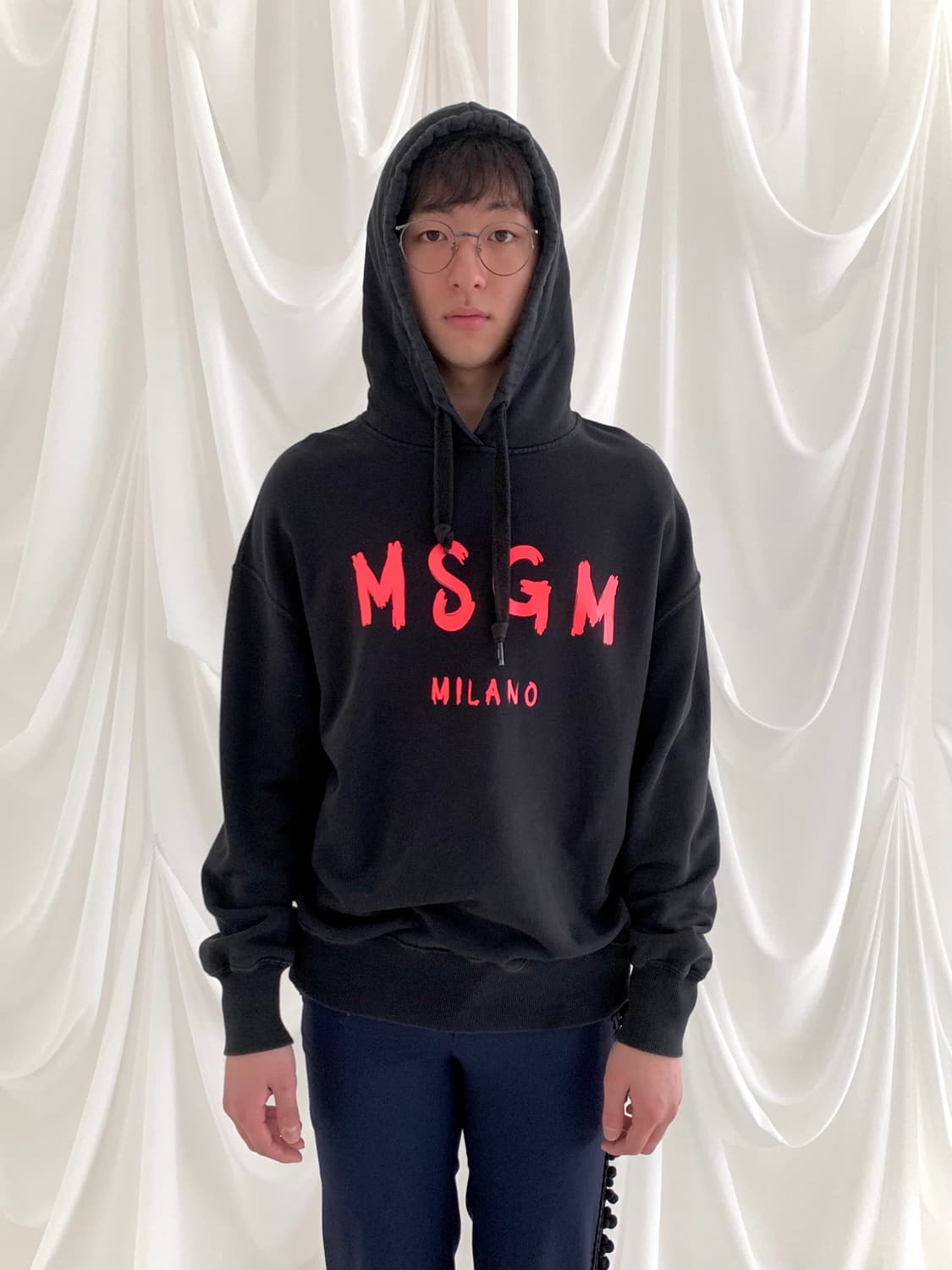 MSGM 후드티 (black) 상품이미지1