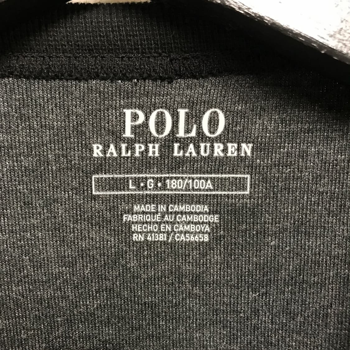 폴로 랄프로렌 맨투맨 블랙 L 상품이미지5