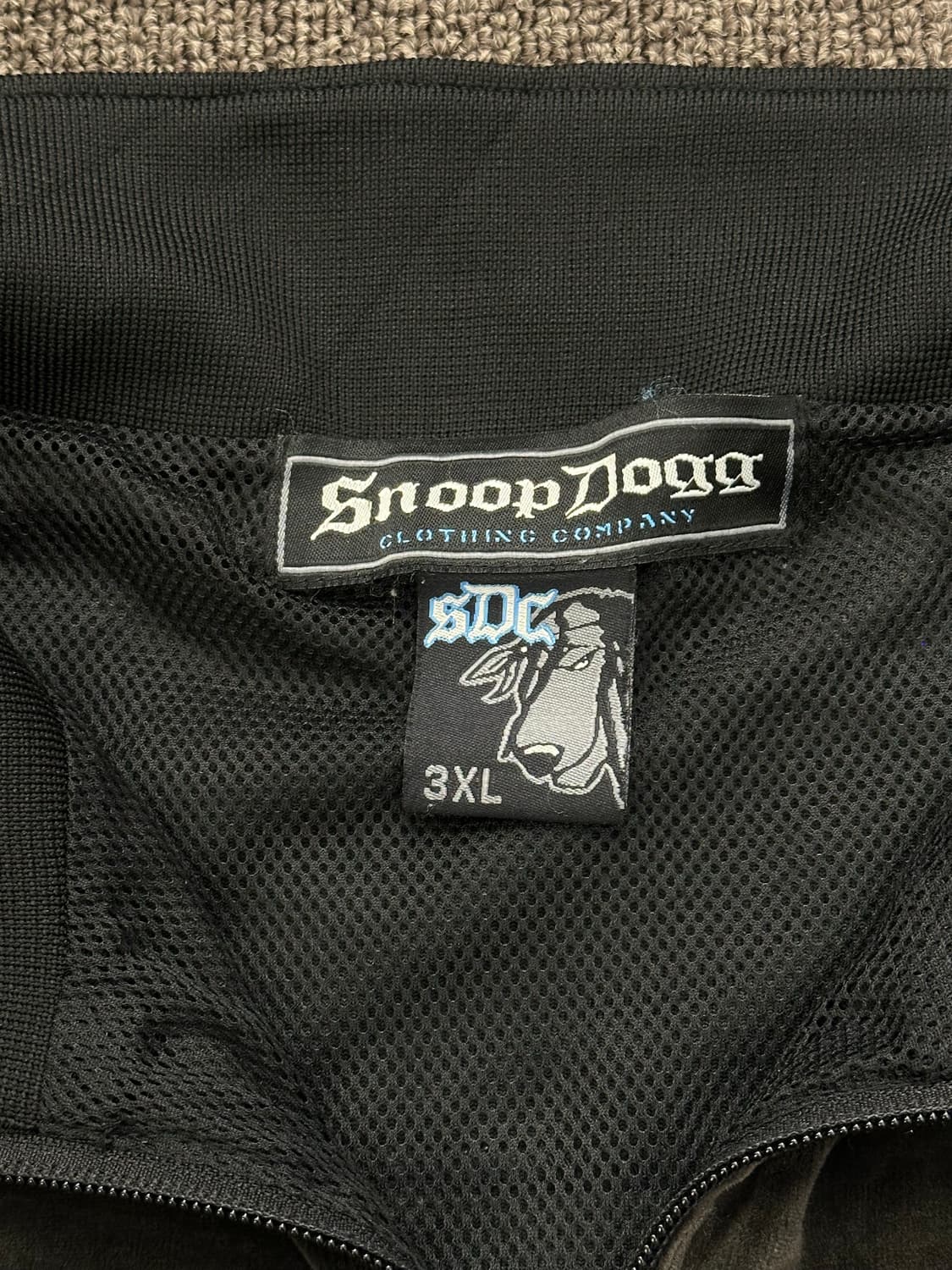 3XL)스눕독 빈티지 그레이 벨벳 집업 상품이미지4