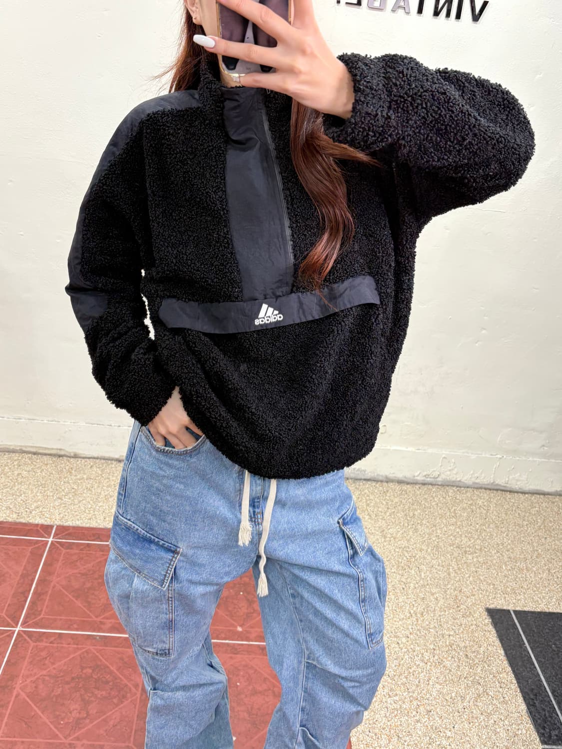 아디다스 후리스 아노락XL 상품이미지4