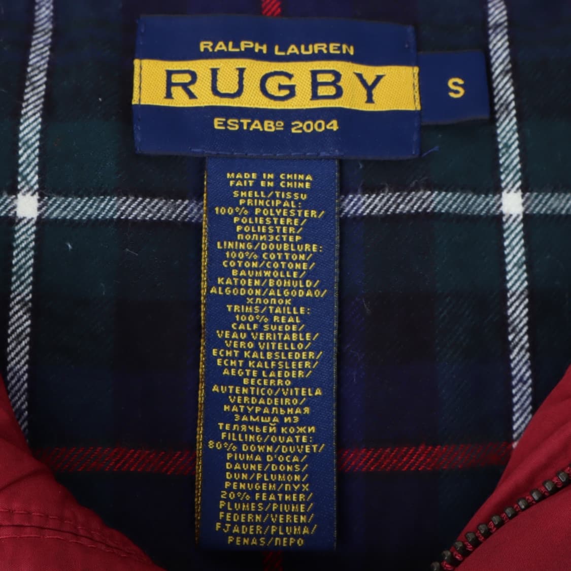 랄프로렌 럭비 레드 스웨이드 다운 베스트 상품이미지8