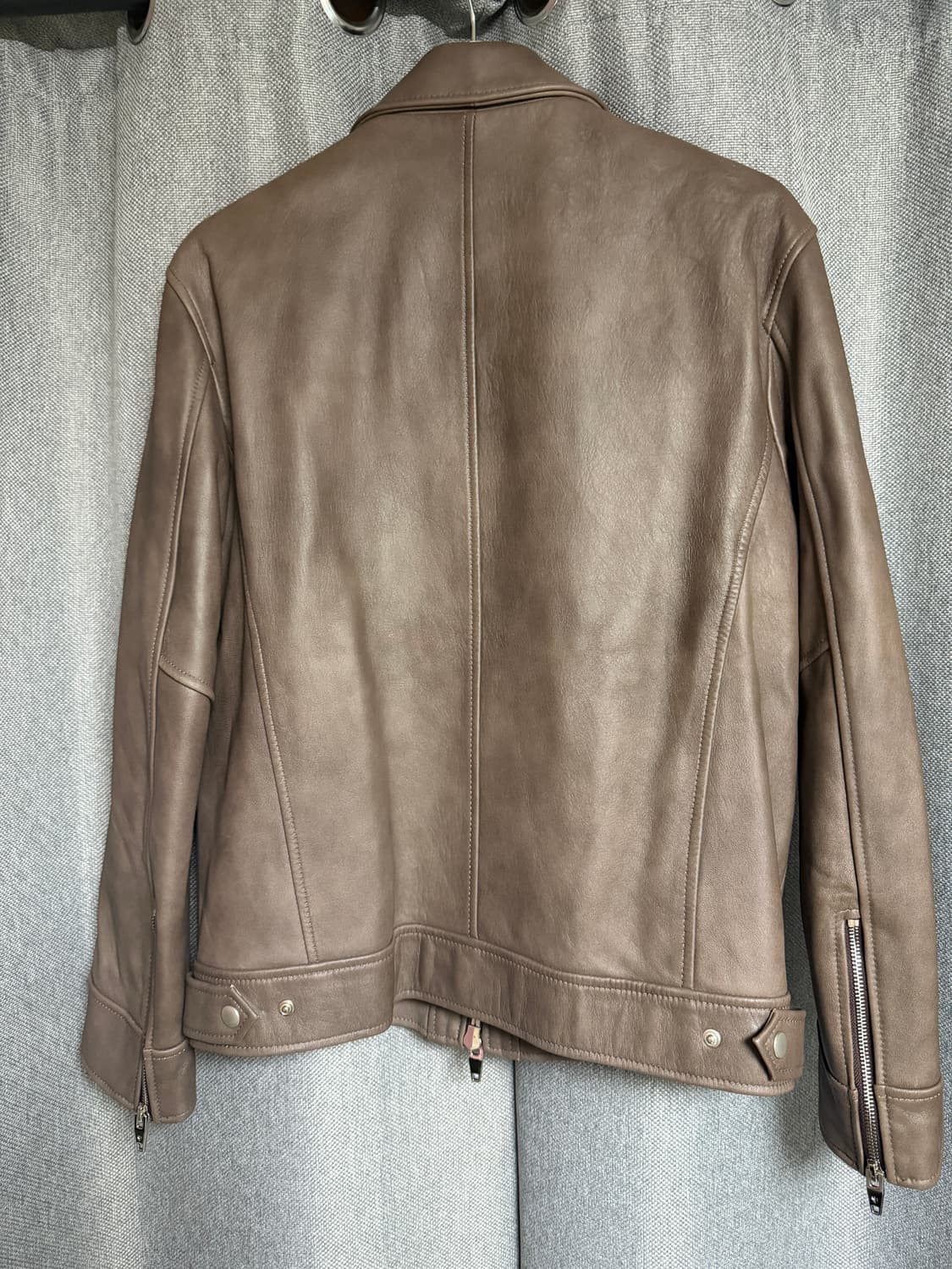 스페로네 램스킨 싱글자켓 브라운 L 상품이미지3