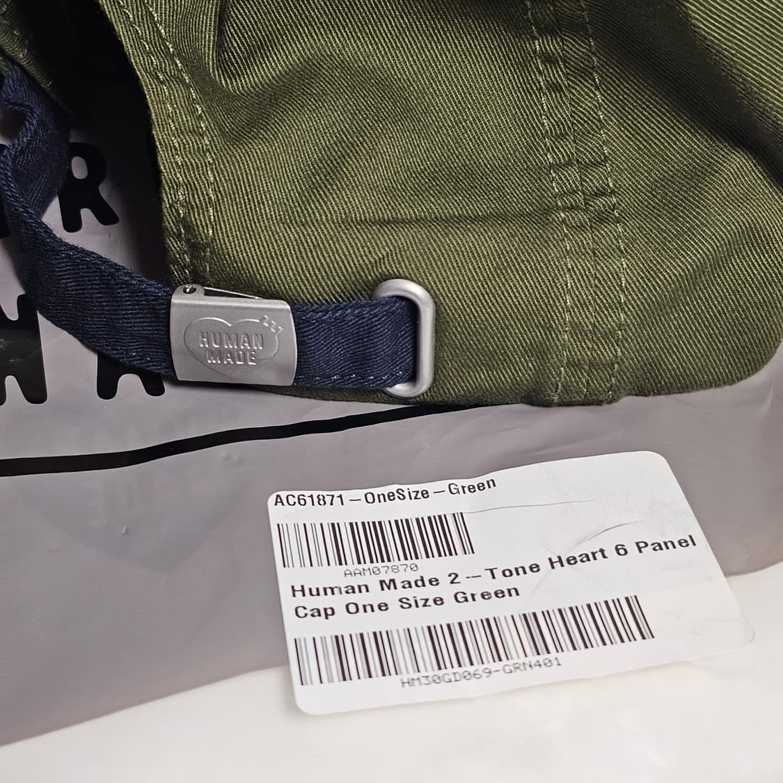 새제품) 휴먼메이드 6 패널 트윌 캡 그린 볼캡 모자 공용 네이비 카키 상품이미지5