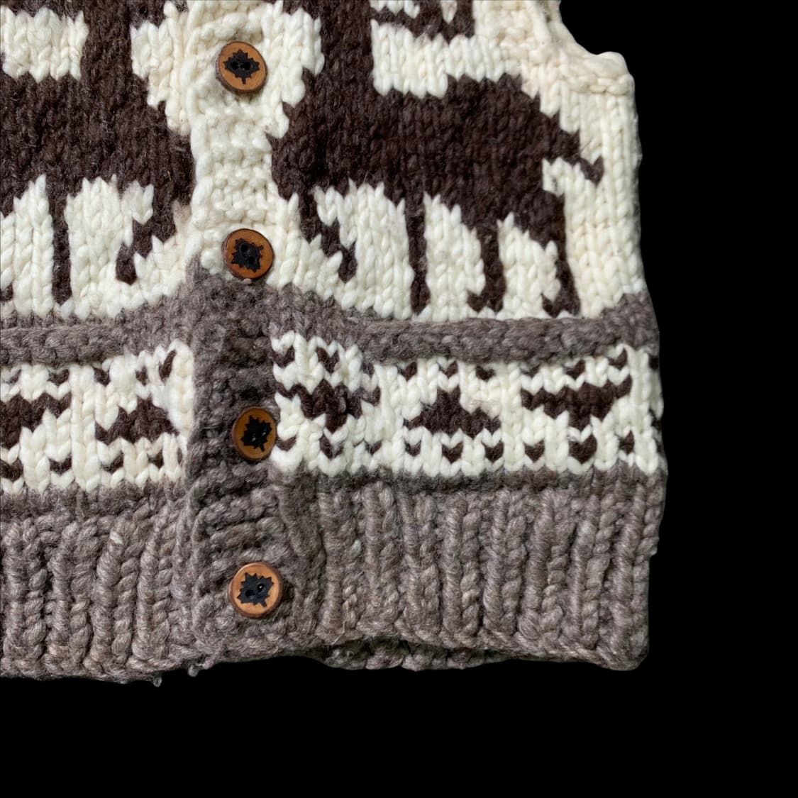 [M~L] 빈티지 헤비울 코위찬 조끼 베스트 상품이미지4