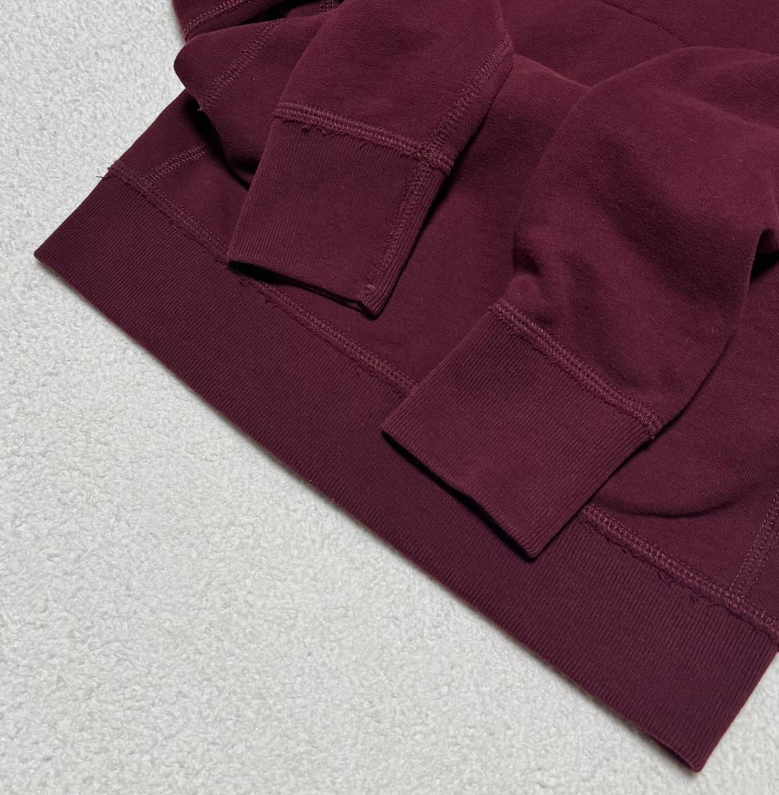 아베크롬비 버건디 기모 후드집업 상품이미지8