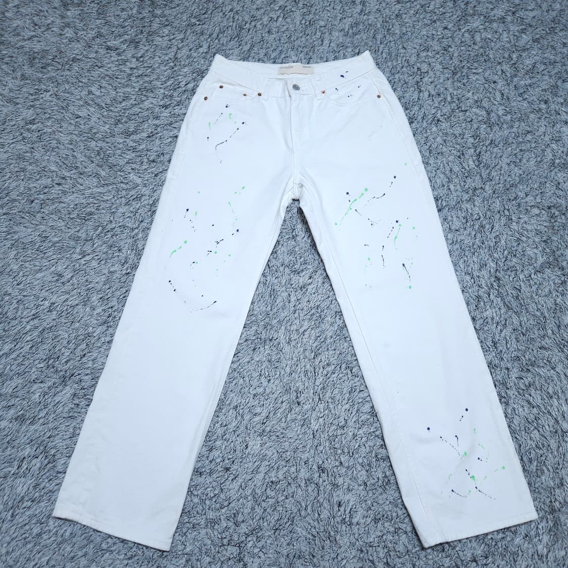 페이탈리즘)30(46) 남자 아트워크 와이드핏 화이트진 / 왕눈이 상품이미지1