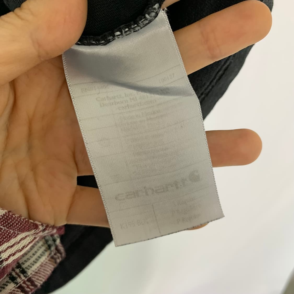 칼하트 차콜 빅 로고 프린팅 반팔 티셔츠 빈티지 남녀공용 상품이미지6