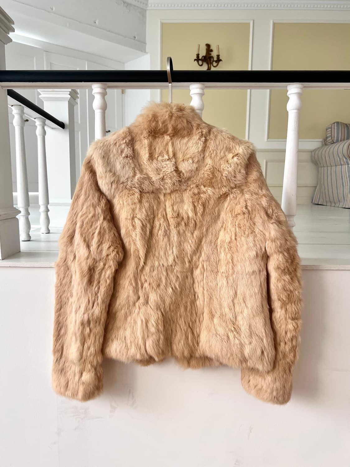 모르간 베이지 래빗퍼 재킷 상품이미지7