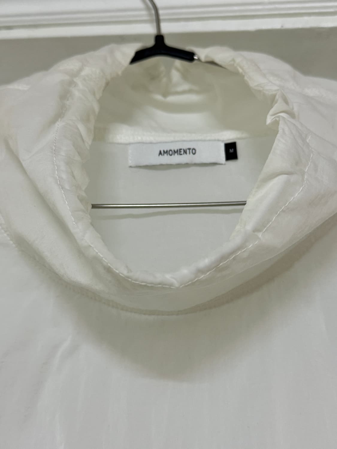 아모멘토 시어 스트링 아노락 화이트 M 상품이미지3