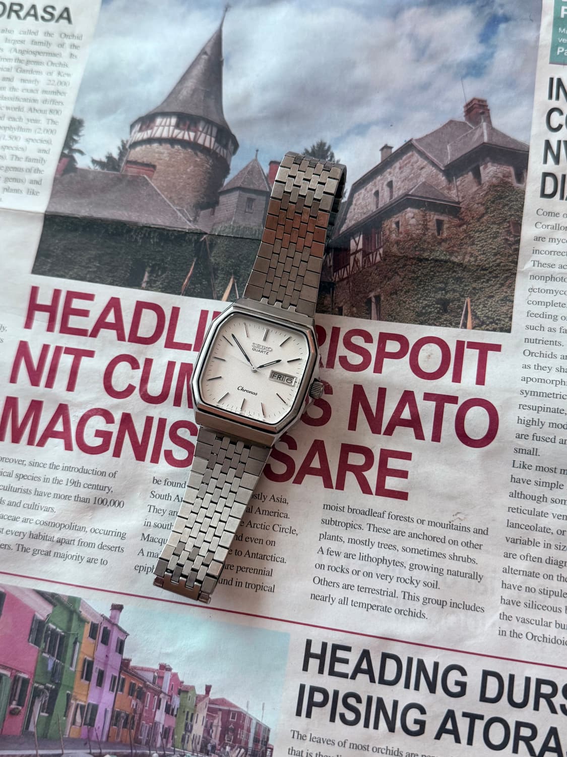 세이코 Seiko Chronos 스퀘어 데이데이트 상품이미지2