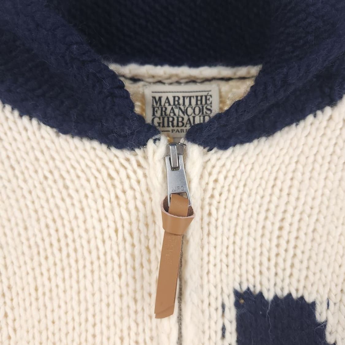 [남L](미사용)마리떼프랑소와저버 니트 집업[Y63-155] 상품이미지4