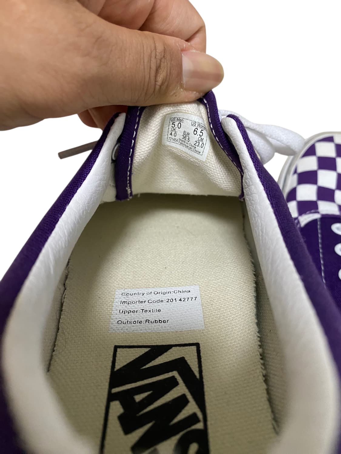 반스 에라 - (Checkerboard) 바이올렛 230 상품이미지4