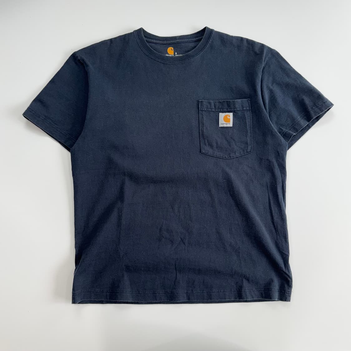 Carhartt 칼하트 원포켓 네이비 반팔 상품이미지3