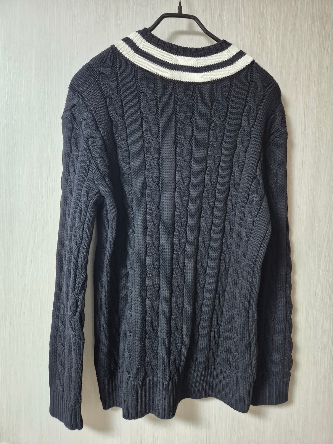 폴로 랄프로렌 케이블니트 브이넥 꽈배기 니트 95 상품이미지2