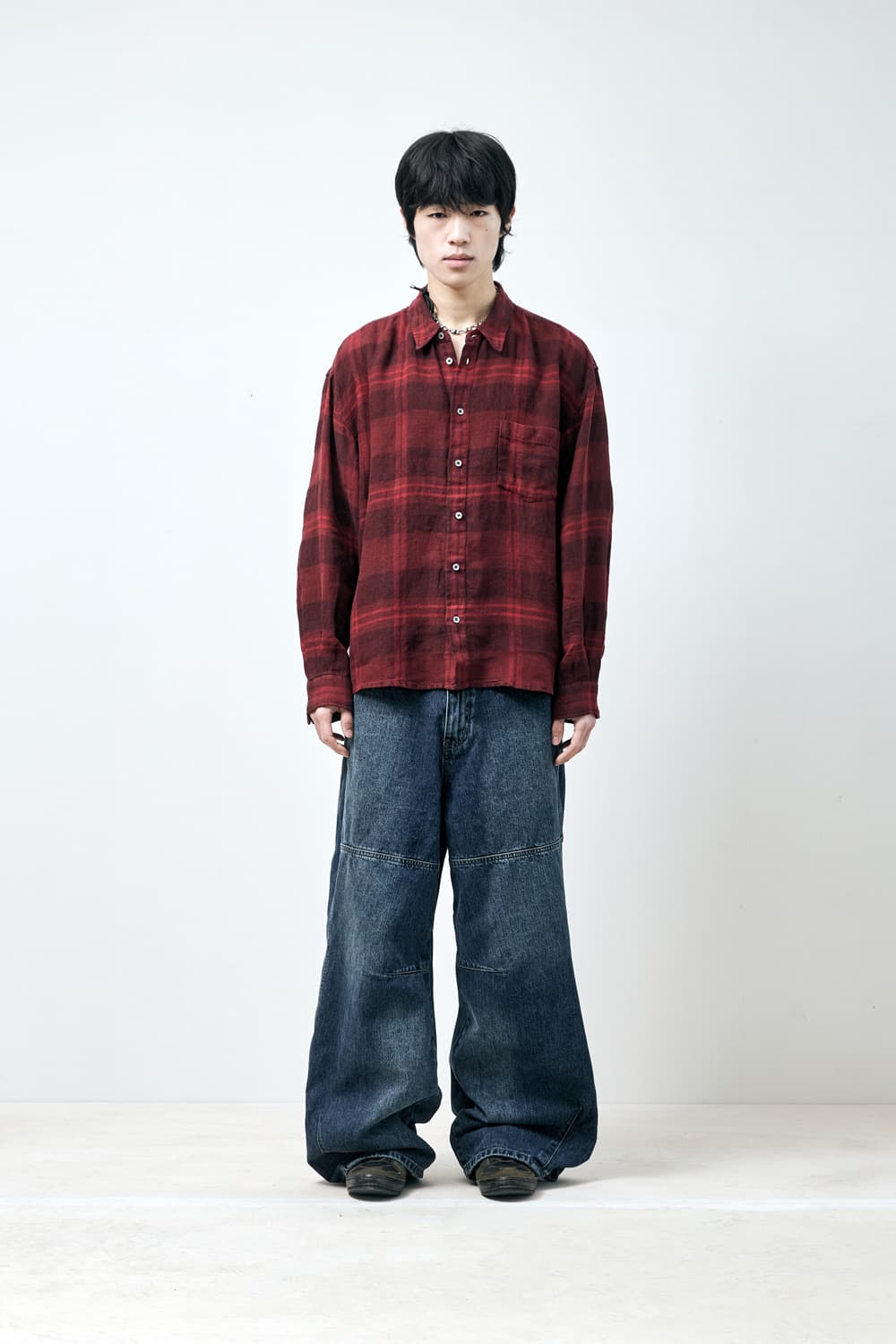 해칭룸 Wide Line Jeans Blue 상품이미지3