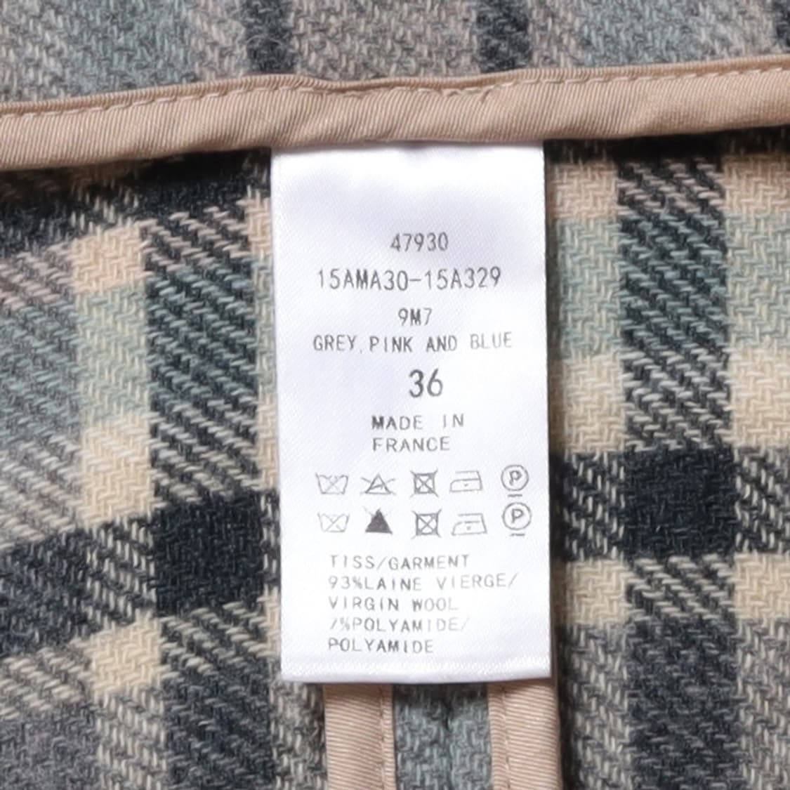 끌로에 Chloe Maxi Check Blanket Coat   상품이미지7