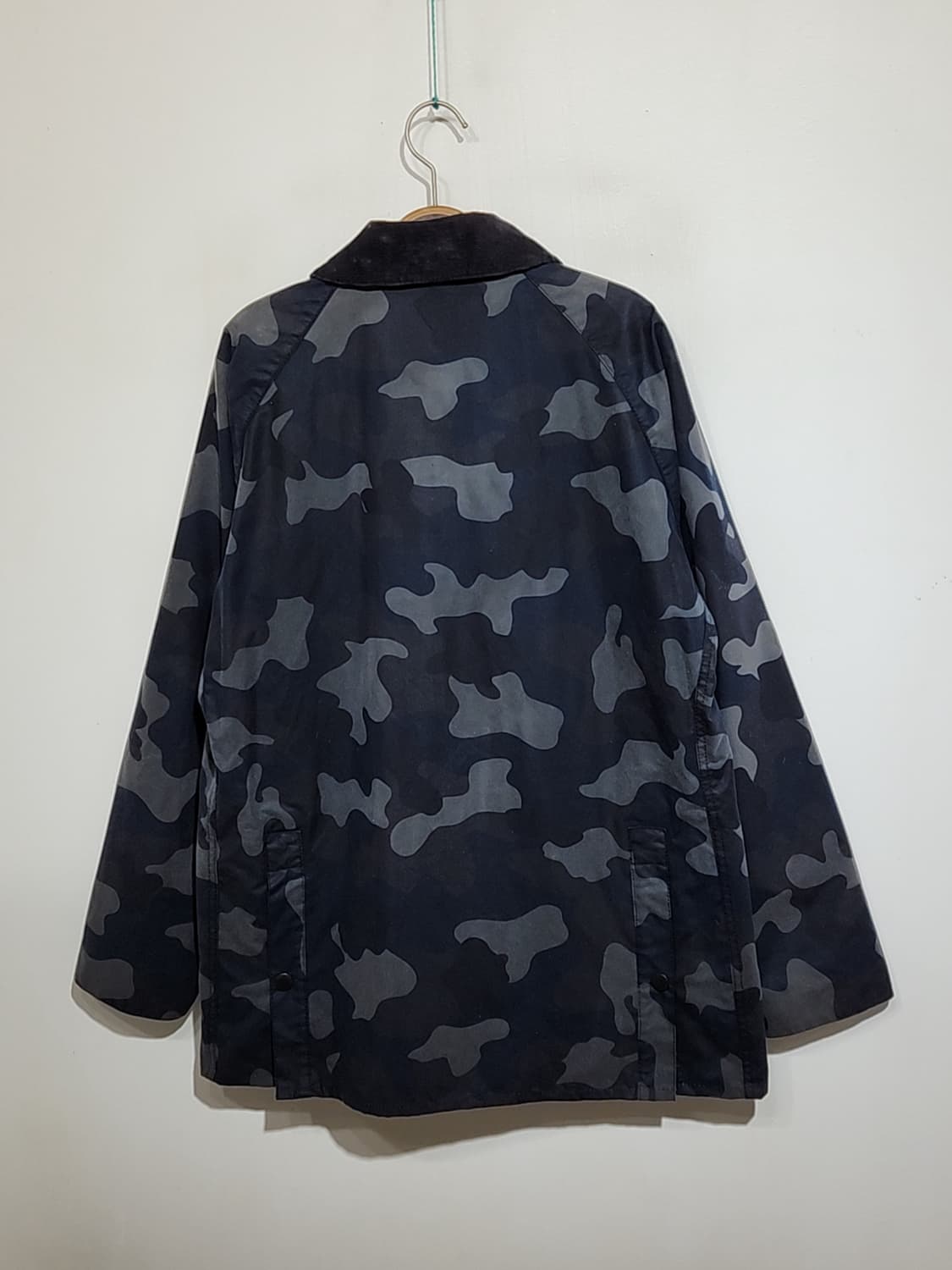 (L) 바버 비데일 왁스자켓 카모패턴 왁싱점퍼 코듀로이 카라넥  상품이미지8