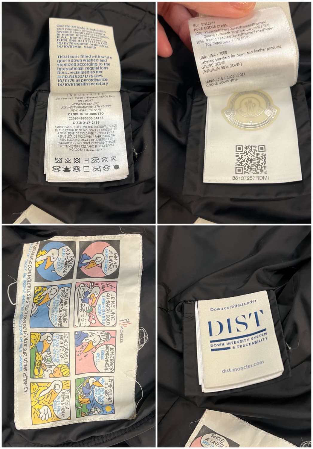 몽클레어 오로핀 구스 다운 롱패딩 블랙  #csz2174 상품이미지3