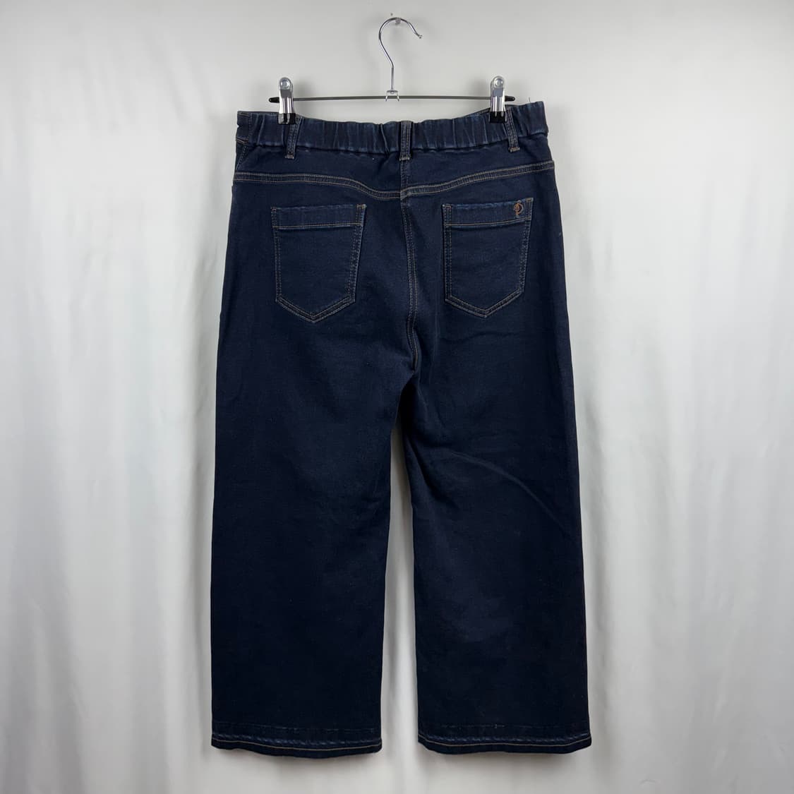 (88) 닥스 크롭 밴딩 와이드 중청 데님 팬츠 상품이미지4