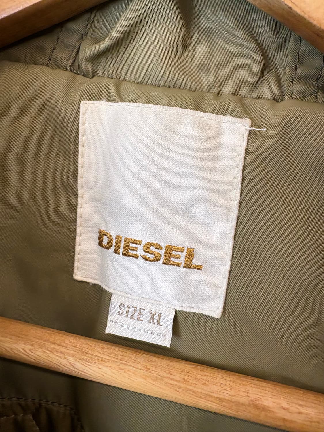 디젤 00s 빈티지 더블버튼 퀼티드 후드 자켓 상품이미지8