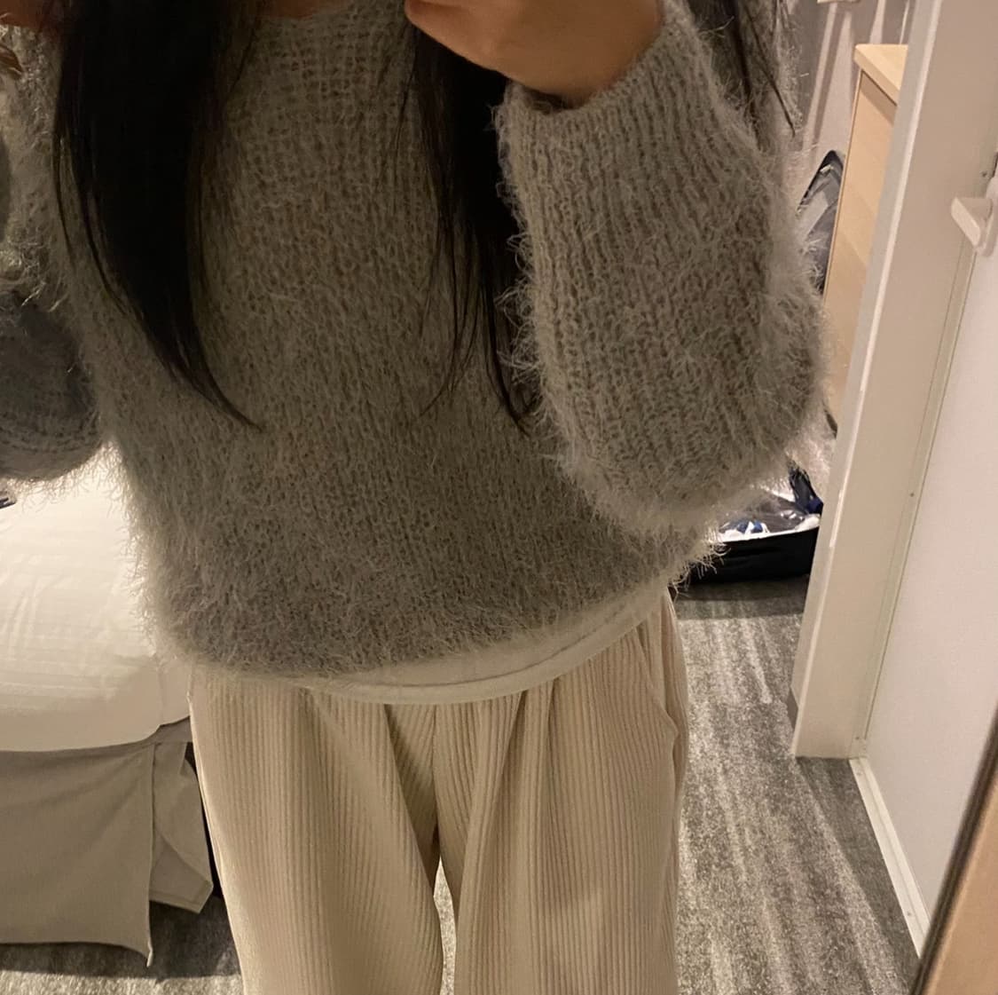 앙고라 퍼 니트 상품이미지1