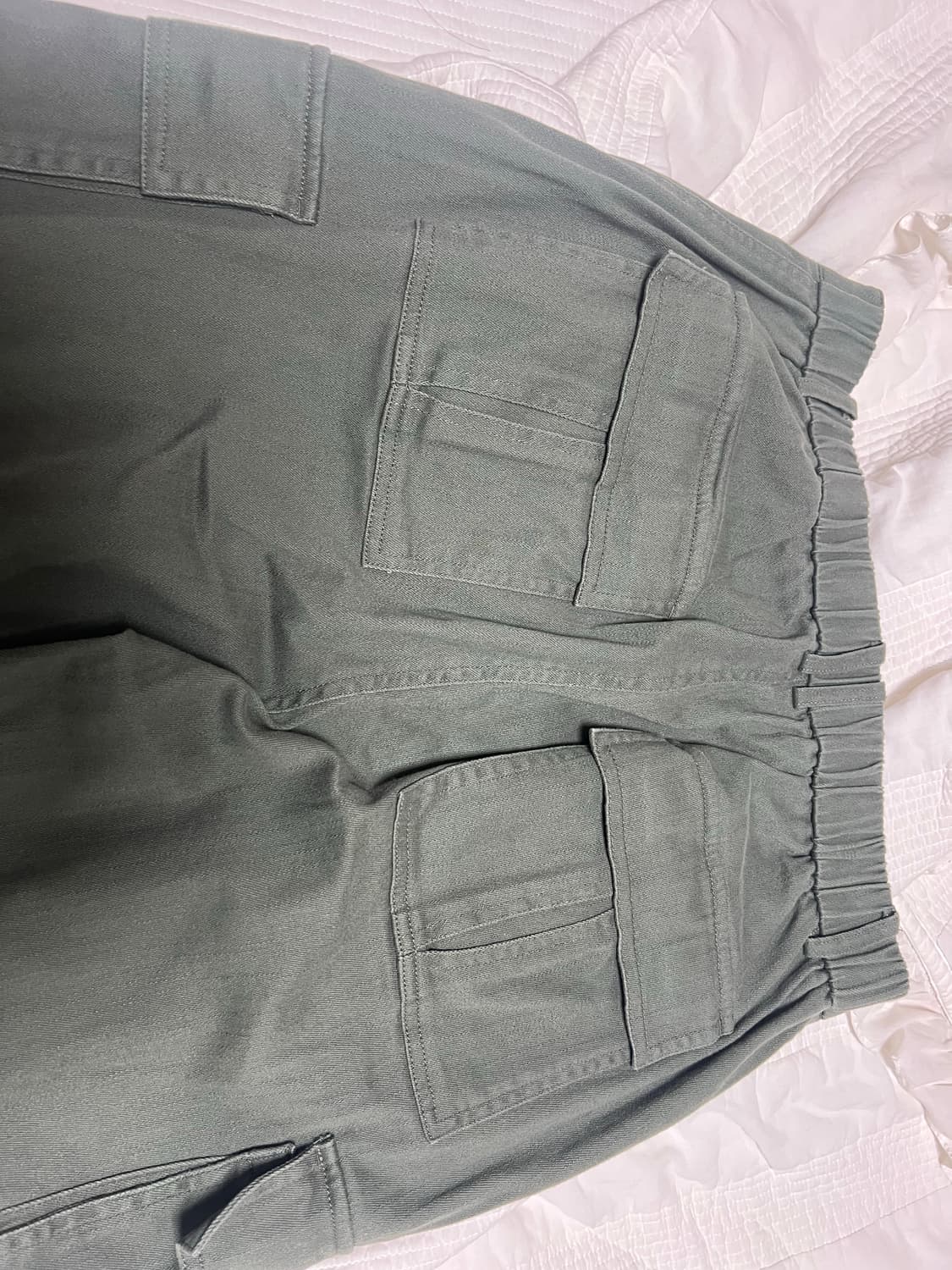 아캄 Washed Semi Wide Cargo Pants 카키 상품이미지5