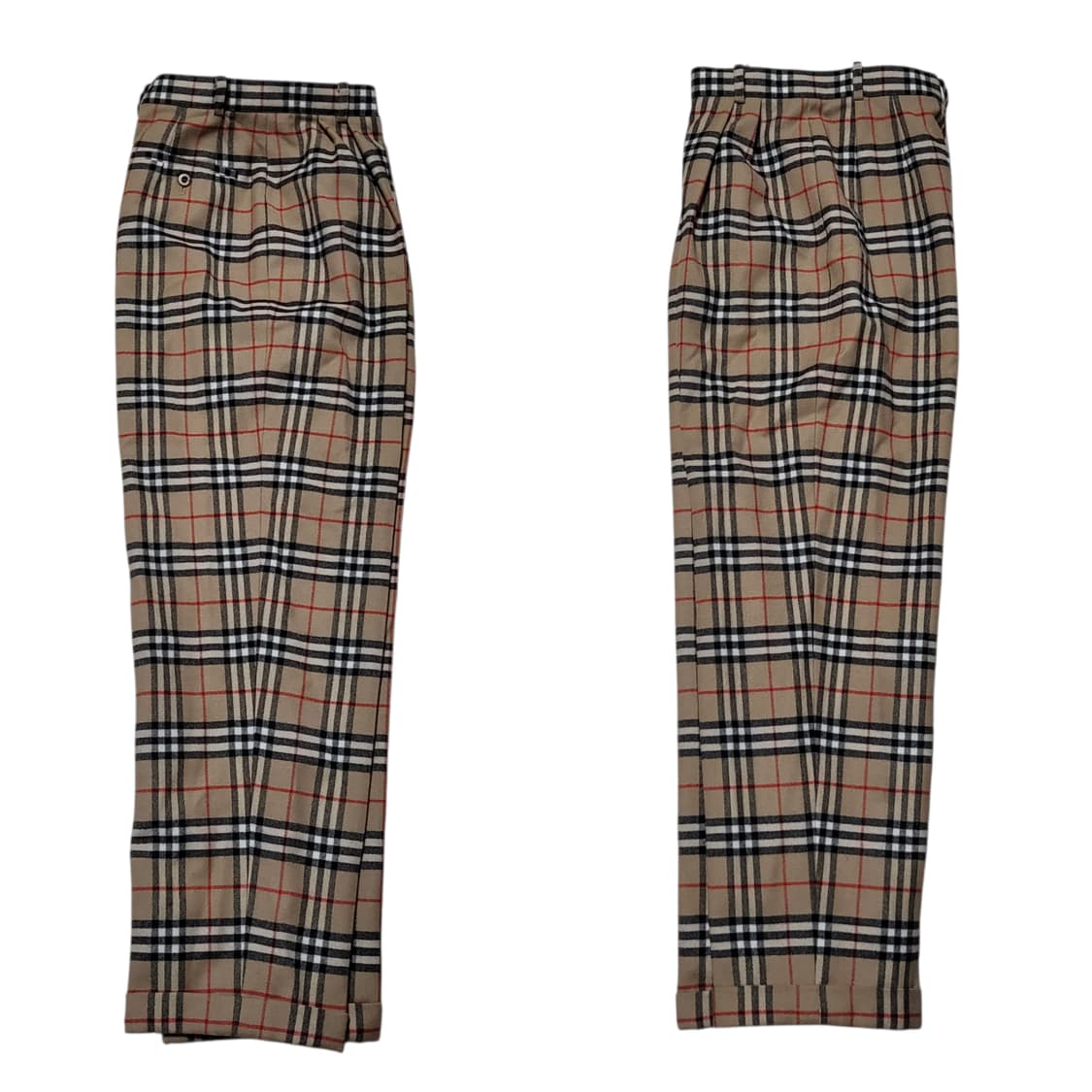 (2) 90s 버버리바지 버버리 울 트라우저 하이웨스트 팬츠 상품이미지5