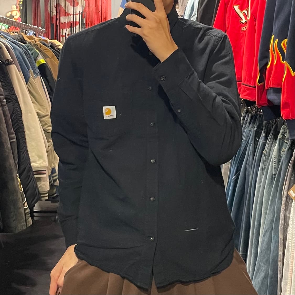 [IM] carhartt 칼하트 블랙 긴팔셔츠 상품이미지3
