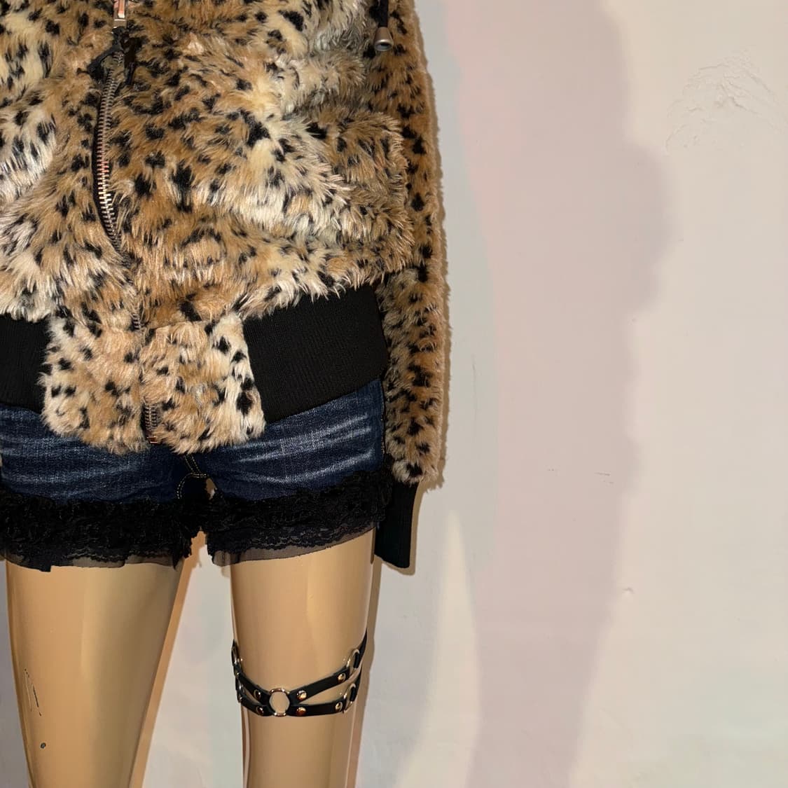 GLAD NEWS 레오파드 후드 점퍼 상품이미지5