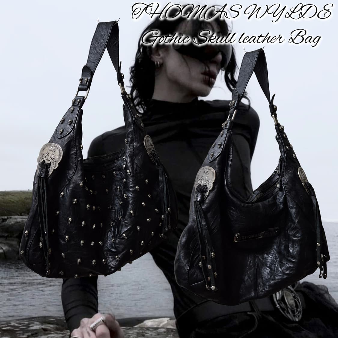 THOMAS WYLDE Gothic Skull leather Bag 상품이미지1