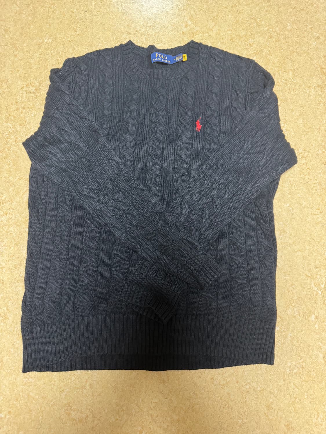 폴로 네이비 니트 M 새상품급 상품이미지2